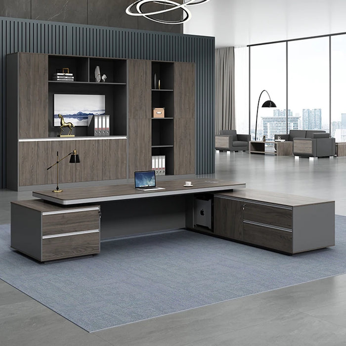 Designer Storage Office Desk Modern Corner Luxury European Boss Computer Desks Executive Floor Mesa Escritorio Home Furniture