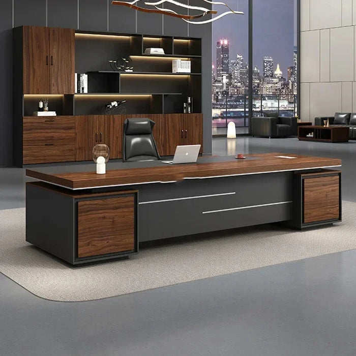 Conference Shaped Office Desk Wood Vanity Mid Century Modern Computer Desks Long Conference Mesa Escritorio Office Furniture