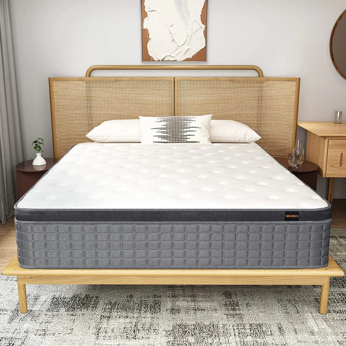 MICOOLS10” 12'' 14”Memory Foam Mattress High Density Foam Breathable Comfortabl Twin Full Queen King Spring Mattress In A Box