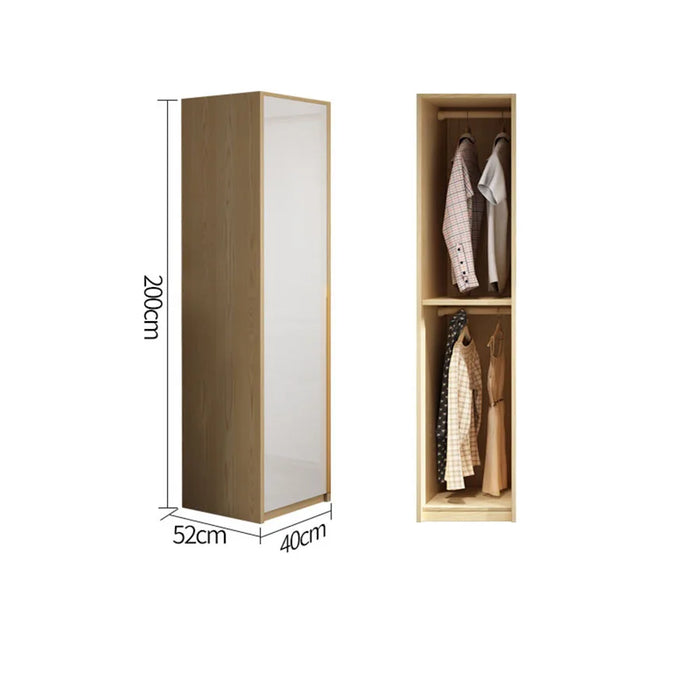 White Vanity Wardrobes Home Sliding Door Makeup Storage Wooden Doors Handle Closet Individual Guarda Komody Bedroom Furniture