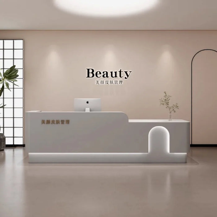 Office Front Reception Desks Modern Vanity Counter Restaurant Salon Small Reception Desks Beauty Mesa De Escritorio Furniture