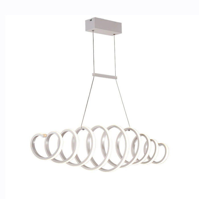 Acrylic Modern LED S-shaped lighting post Ceiling Light Dining Room Bar Pendant Lamp Fixture Chandelier Creative  Light