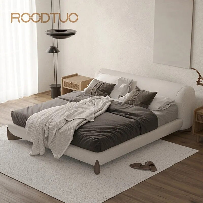 Simple Modern Queen /King Size Bed Frame Bedroom Furniture Velvet Double Bed For Adults With Storage Designer Home Furniture