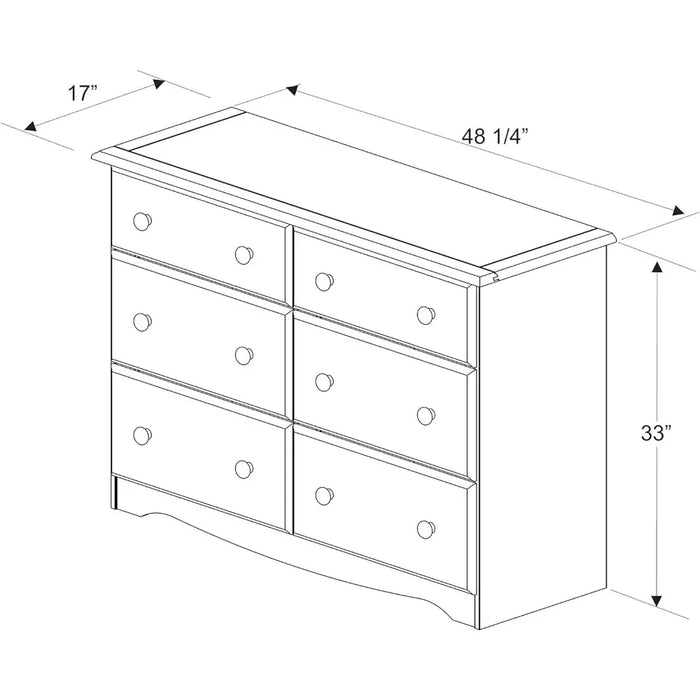 Storage Cabinet, Imports 100% Solid Wood Dresser, Honey Pine. Requires Assembly, 48" W X 33" H X 17" D, Dressers for Bedroom