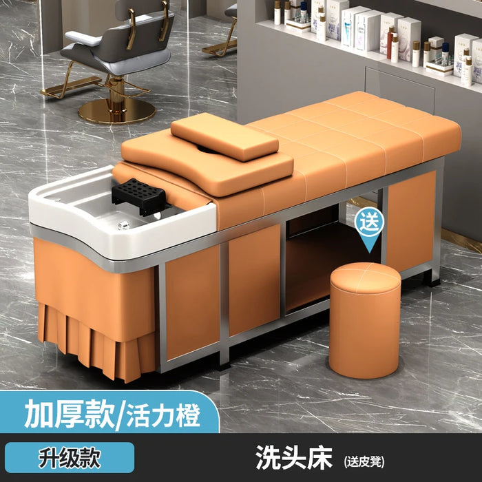 Beauty Salon Shampoo Chair Lounge Comfort Massage Pillow Stylist Salon Makeup Chair Head Spa Cabeceiras Salon Equipment LJ50SC