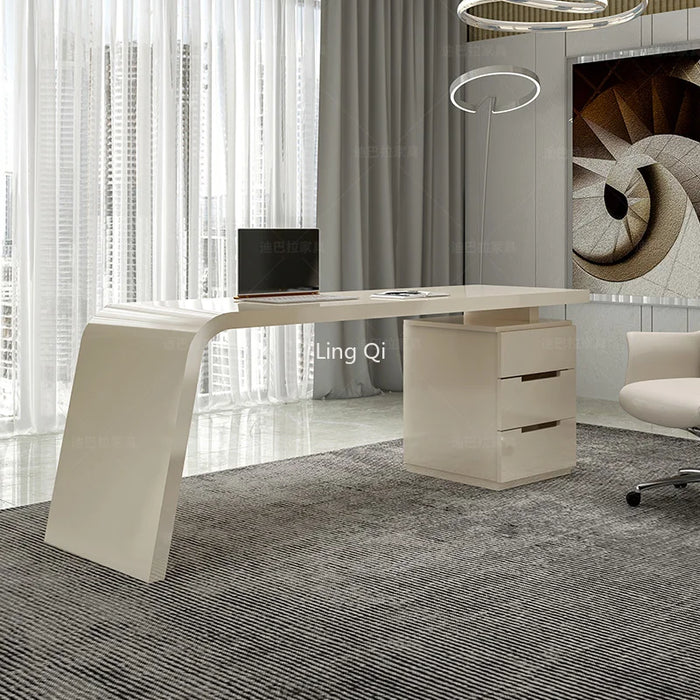 Free Shipping Luxury Office Desk Student Reception Designer Organizer Computer Desks Home Storage Bureau Meuble Modern Furniture