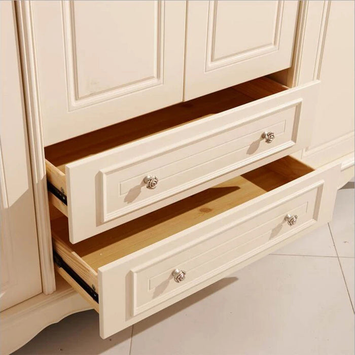 Five door wardrobe modern  European whole wardrobe French bedroom  furniture wardrobe pfy10181