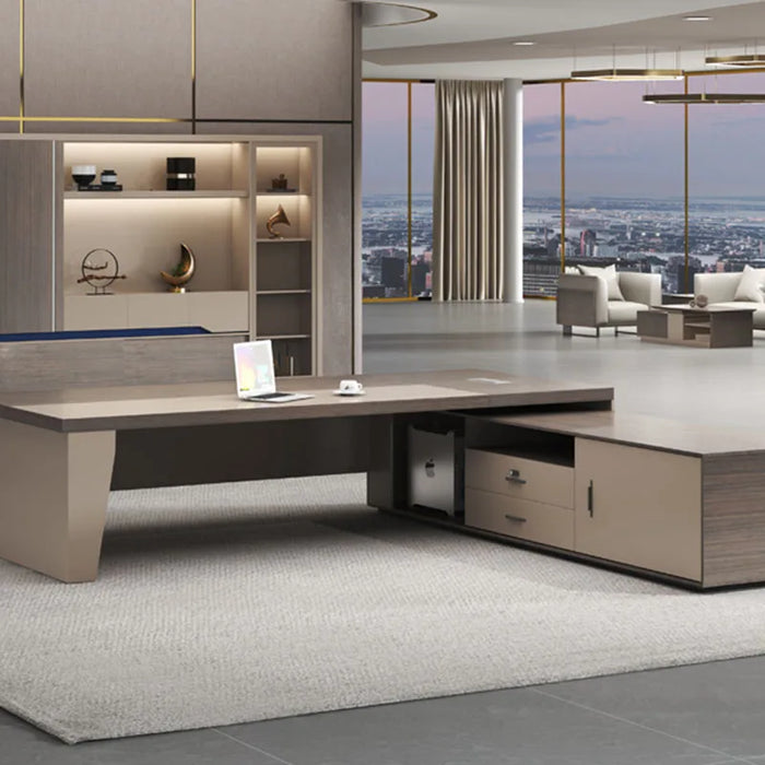 Luxury Table Office Desk Shelves Student Standing Minimalist Office Desk Adjustable Organizer Mesa Escritorio Furniture Set