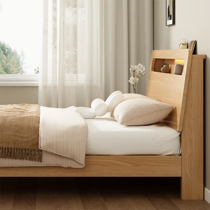 Wood Children Bed King Luxury Modern Multifunctional Nordic Bed Double Storage Adults Camas Dormitorio Furniture Living Room