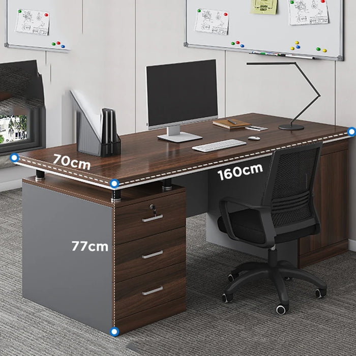 Office Boss Office Desk Chair Combination Staff Minimalist Designer Modern Desk Computer Minimalist Desk Businessfurniture
