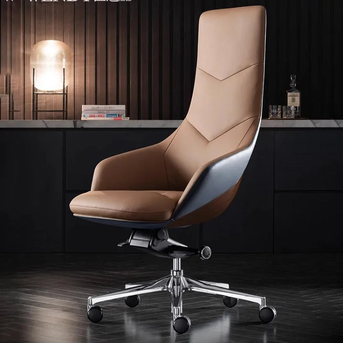 Designer Mobile Ergonomic Office Chair Computer PU Leather Rolling Office Chair Modern Silla Escritorio Home Furniture YQ50OC