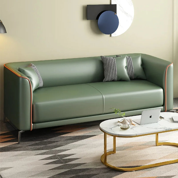 Nordic Style Stretch Sofa Leather Minimalist Adults Luxury Modern Couch Ergonomic Unusual Canape Salon Living Room Furniture