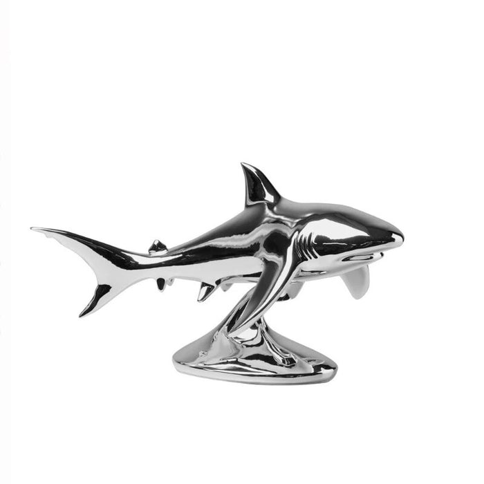 31CM modern Creative shark resin Ornaments Living Room Office Desk Home Decoration Resin Crafts High File  Business Gifts