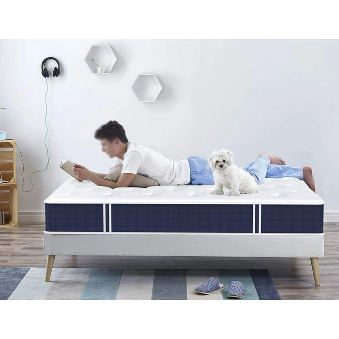 Queen Mattress, 10 In Hybrid Mattress, Individual Pocket Springs w/ Memory Foam, Cooler Sleep w/ Pressure Relief & Support