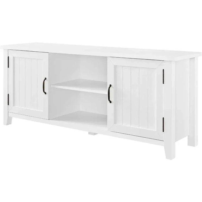 Tv Stand Living Room Furniture Classic Grooved Door TV Stand for TVs Up to 65 Inches 58 Inch