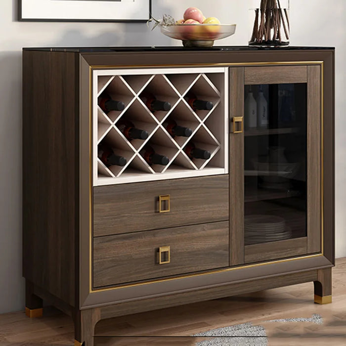 Nordic Display Sideboard Kitchen Glass Modern Chinese Rustic Console Accent Corner Sideboard Laden Vitrina Cocina Furniture HDH
