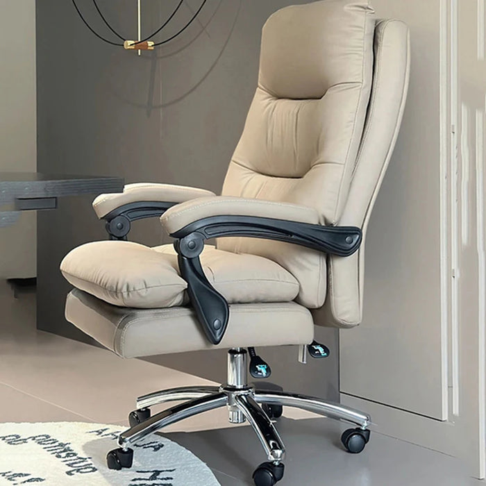 Comfortable sedentary home Ergonomic computer chair backrest reclined business boss study luxury furniture office sofa chair