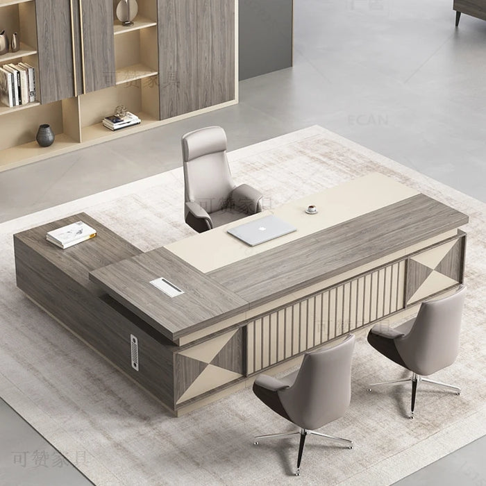 Executive Study Office Desk Conference Drawers Gaming Desktop Office Desk Reception Scrivanie Per Ufficio Luxury Furniture