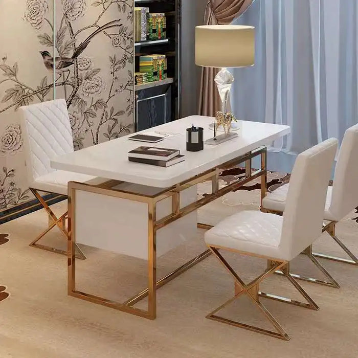 Post-modern beauty salon reception desk Factory Wholesale Nordic Luxury Office Furniture Executive Director Desk Simple Carved