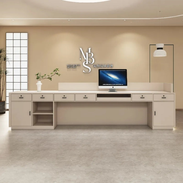 Office Counter Reception Desks Store Salon Front Luxury Gym Podium Table Reception Desks Mobile Bar Scrivania Ufficio Furniture