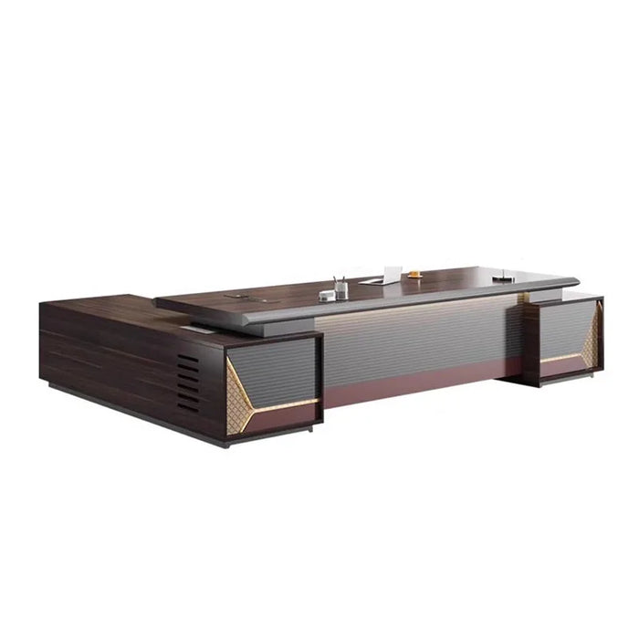 Executive Supplies Office Desk Writing Standing Organizers Monitor Computer Desks L Shaped Drawers Mesa Escritorio Furniture
