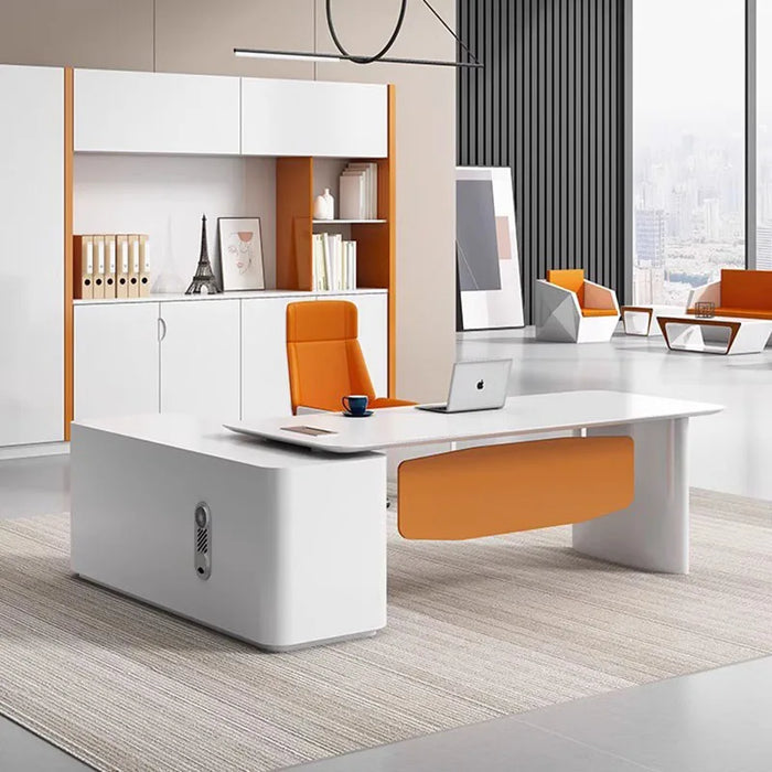 Executive Writing Office Desk Reception Desktop Corner Standing Office Desk Bedroom Scrivania Ufficio Lavoro Salon Furniture