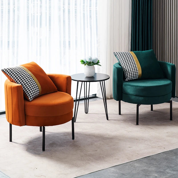 Modern Single sofa Living room furniture 1-person lazy Design Armchair balcony Corner Cafe soft velvet Chair Relaxing ergonomic