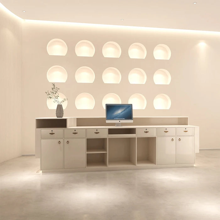 Computer Reception Desk Office Podiums Salon Siting Bar Service Desk Gaming Front Tocador Mueble Maquillaje Salon Furniture