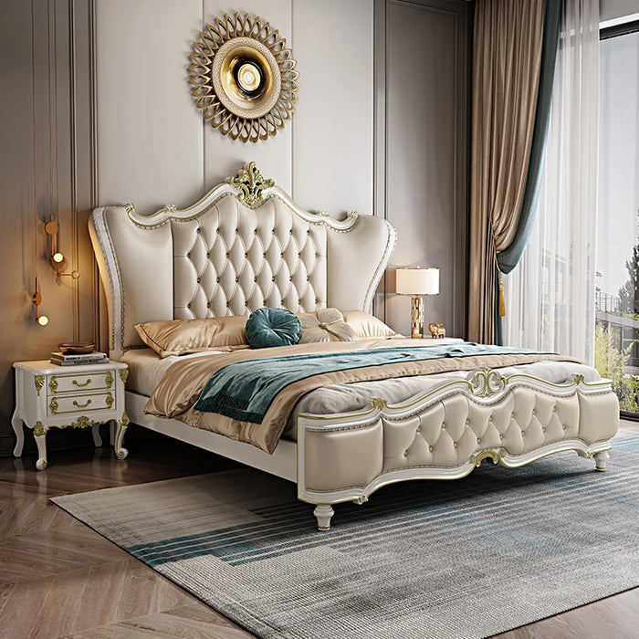 Multifonction Couple Bed European Queen Size Storage Space Princess Bed Modern Luxury Cama De Casal Luxuosa Home Furniture