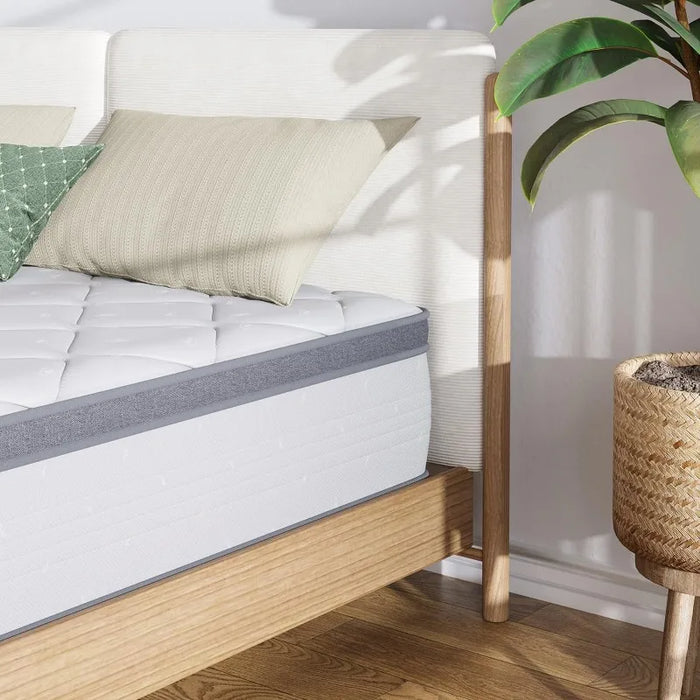 Mattress, 12 Inch Hybrid Mattress Queen with Comfort Foam,Innerspring Pillow TopMattress in a Box,