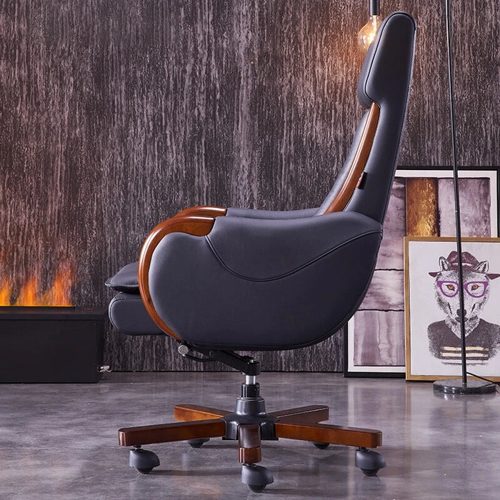 Vanity Recliner Chair Swivel Arm Leather Study Conference Office Chair Designer Bedroom Cadeiras De Escritorio Salon Furniture