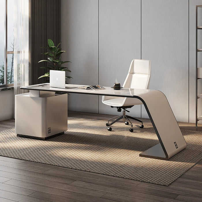Light luxury and extremely simple slate desk, modern office desk, high-end study desk, computer desk, household fashion desk