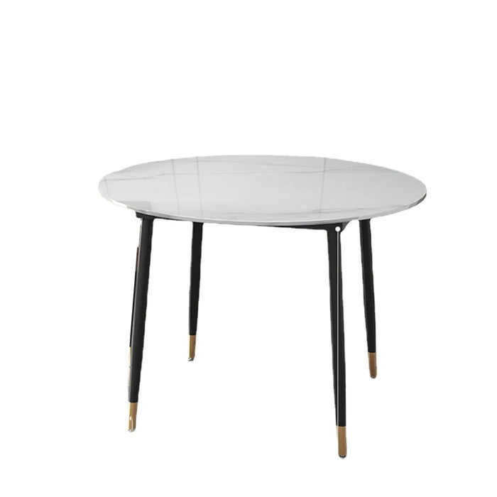 Set 4 Chairs Space Saving Dining Table Round Restaurant Hotel Dining Table Lobby Newclassic Mesas De Comedor Kitchen Furniture