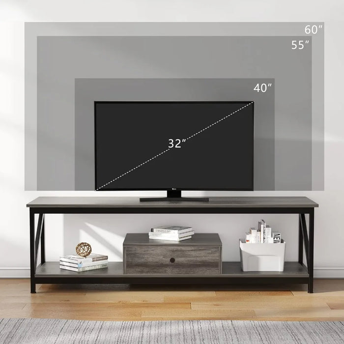 Living Room Furniture for Tv Cabinet Industrial Entertainment Center TV Console Table With Drawer Ps5 Monitor Stand Home Stands