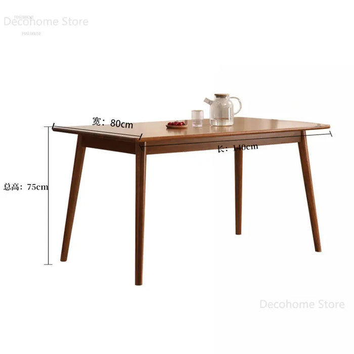 Small Apartment Dining Table and Chair Set American Solid Wood Dining Tables Simple Modern Living Room Tables Home Furniture