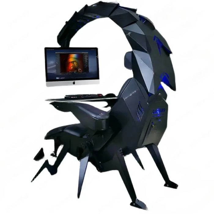 Gravity Space Capsule Computer Cockpit Integrated E-Sports Table and Chair Home Office Game Comfortable Long Sitting