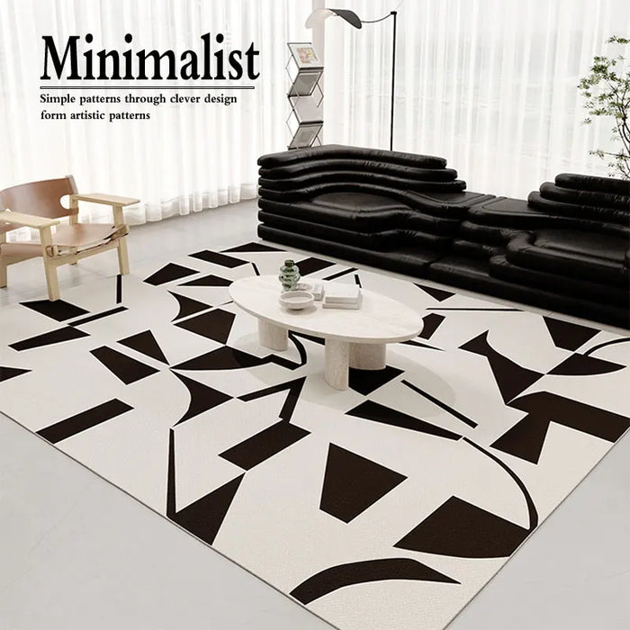 Modern Light Luxury Bedroom Decor Carpet Minimalist Large Area Thicken Carpets for Living Room Home Washable Non-slip Lounge Rug