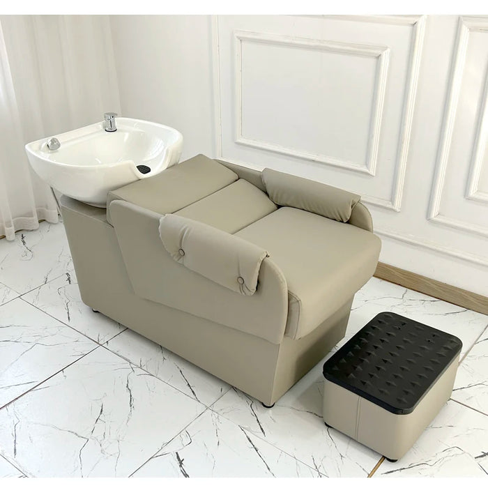 Comfort Luxury Shampoo Bed Head Spa Sink Barber Shop Hair Salon Chair Pillow Makeup Shampouineuse Beauty Furniture LJ50SC