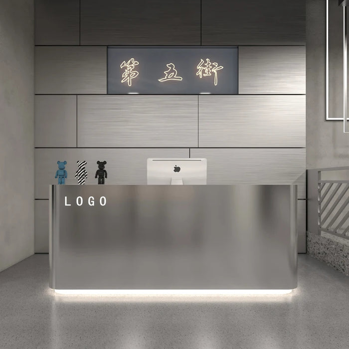Cafe Shop Reception Counter Cashier Restaurant Grocery Checkout Counter Store Office Table Desk Rezeption Furniture Office