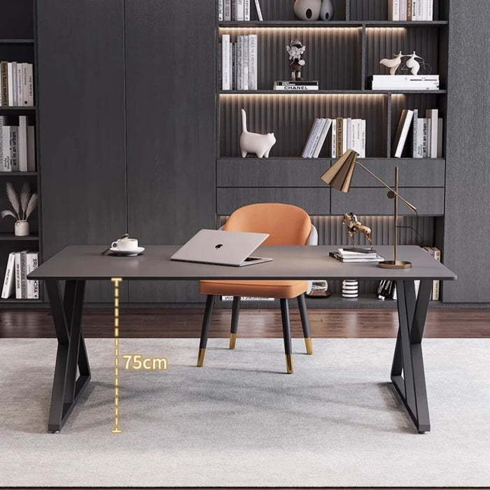 Study Simplicity Work Desk Boss Single Office Executive Modern Desk Reception Modern Escritorio Ordenador Work Furniture HD50WD
