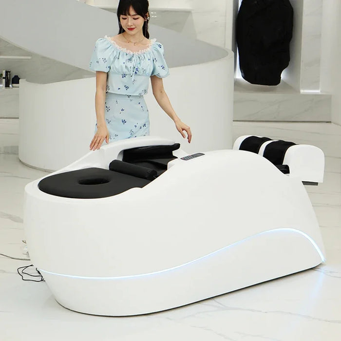 Head Spa Hair Washing Bed Therapy Luxury Ergonomics Massage Shampoo Chair Salon Comfort Lettino Massaggio Furniture MQ50XF