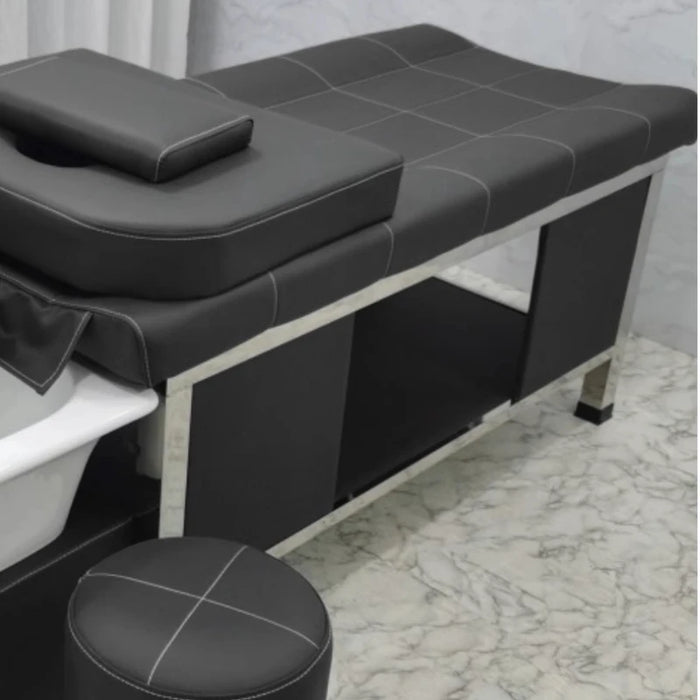 Head Spa Shampoo Chair Modern Speciality Stylist Beauty Shampoo Bed Barber Salon Cadeira De Cabeleireiro Furniture HD50XF
