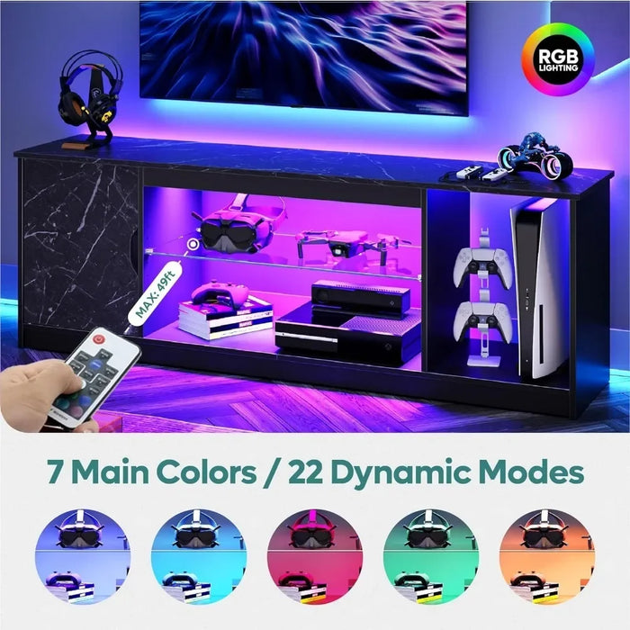 TV Cabinet Living Room Furniture Free Shipping TV Console With Adjustable Glass Bracket For Living Room Bedroom Modern Home