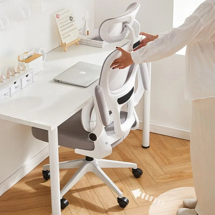 New 3D Lumbar Brace Ergonomic Computer Chair Office Comfort Men's and Women's Tennis Lifting Swivel Armrests Adjustable Headrest