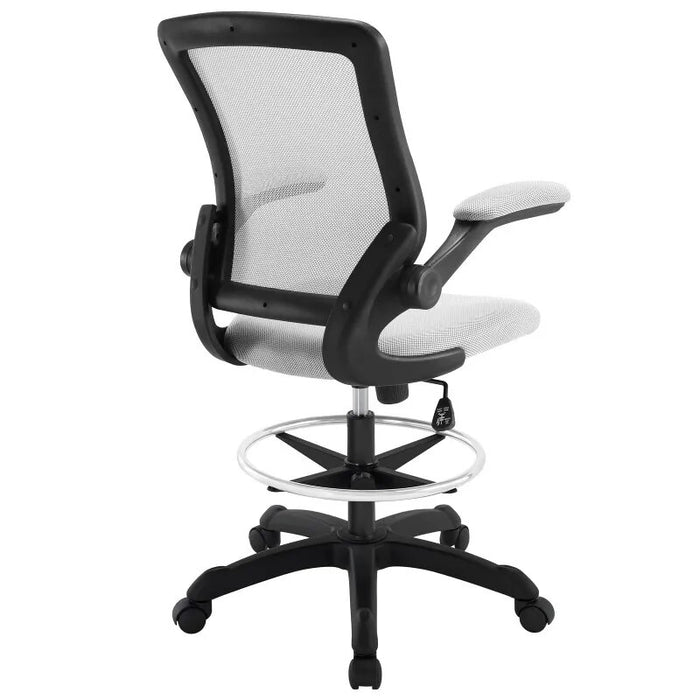 Modway Veer Drafting Chair in Gray Ergonomic Chair  Computer Chair  Office Furniture