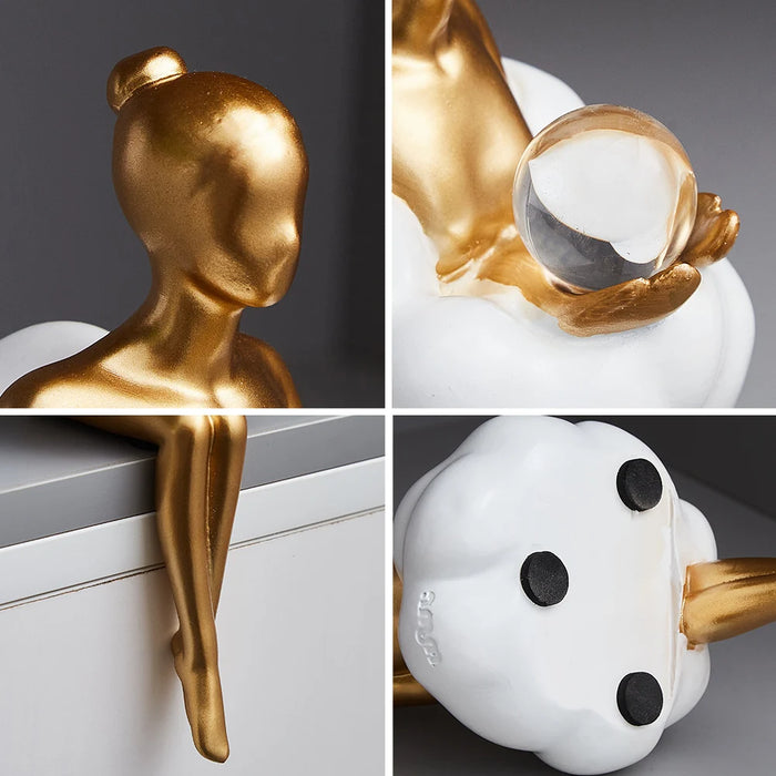 Nodic Home Decorative Figurines Abstract Sculptures and Figurines Living Room Decoration and Table Accessories