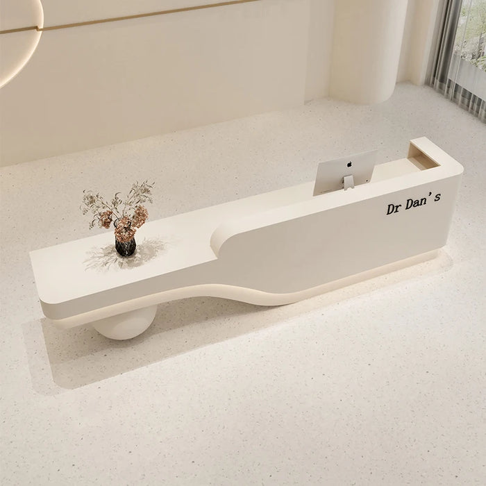 Office Modern Front Reception Desks Checkout Retail Store Cashier Counter Salon Clothing Rezeption Desk Beauty Bar Furniture