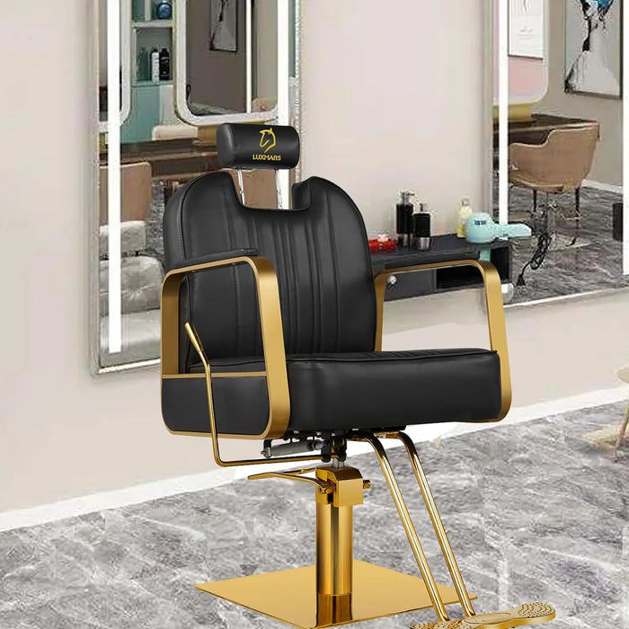 Barber Chair Salon Chairs for Hair Stylist Hydraulic Reclining Barber Chairs Adjustable Height and 360 Degree Swivel Tattoo Chai