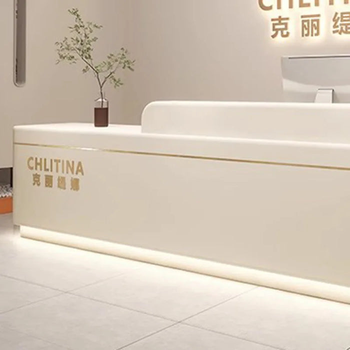 Office Table Reception Desks Mobile White Lectern Information Modern Simple Reception Desks Hotel Mostrador De Tienda Furniture