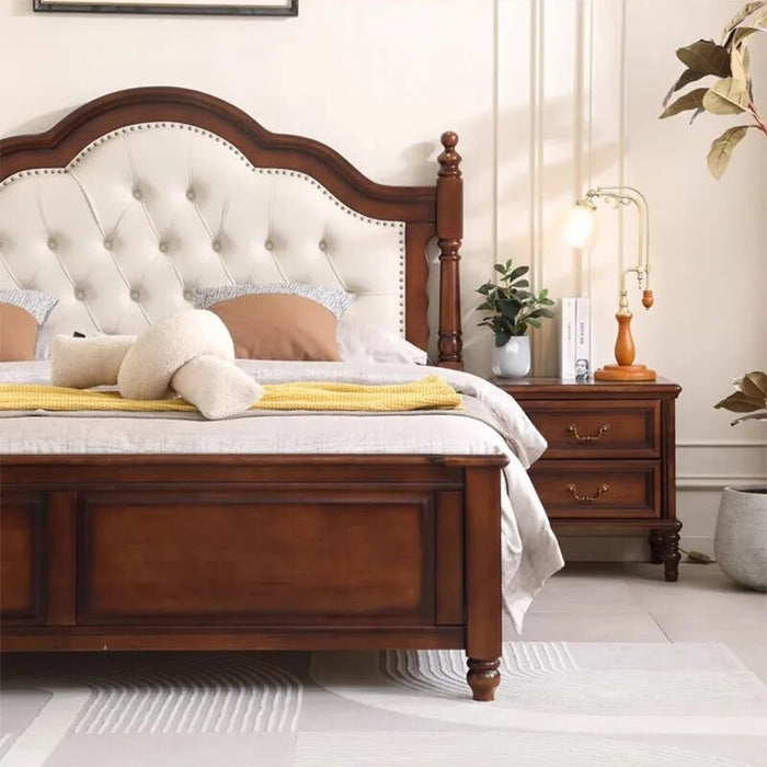 Upholstery Villa Double Bed Designer Glamorous Modern King Size Bed Frame Storage Safe Sleeping Cama Box Casal Furnitures